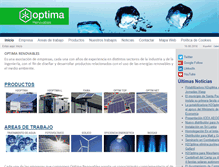 Tablet Screenshot of optimarenovables.com